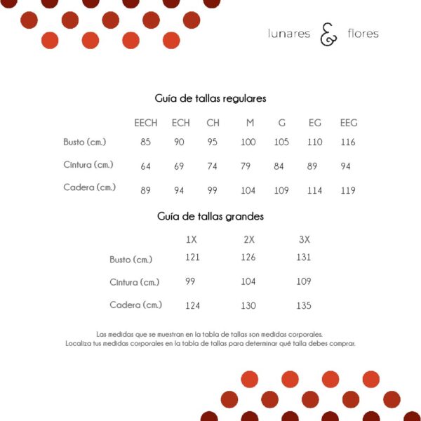 Guía de tallas